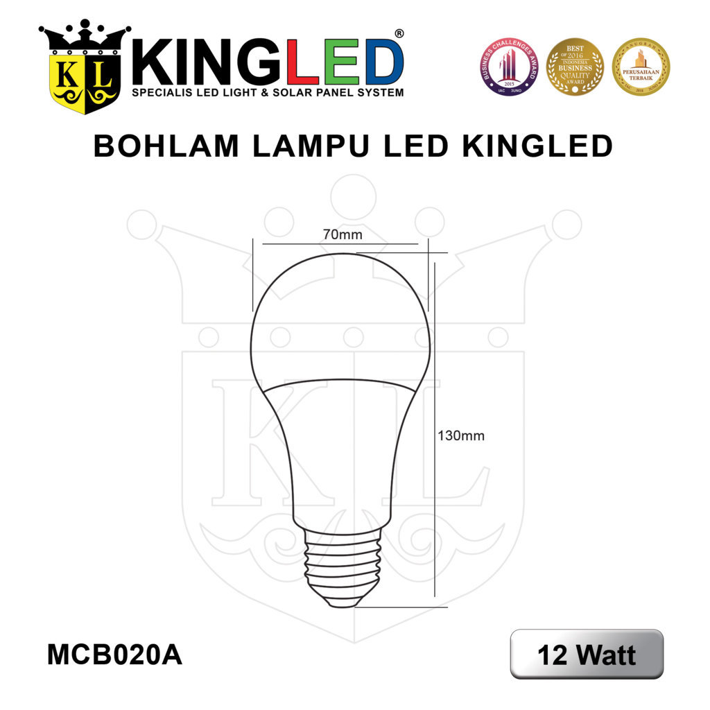 Lampu Bola LED 12 Watt / LED Bulb 12 Watt