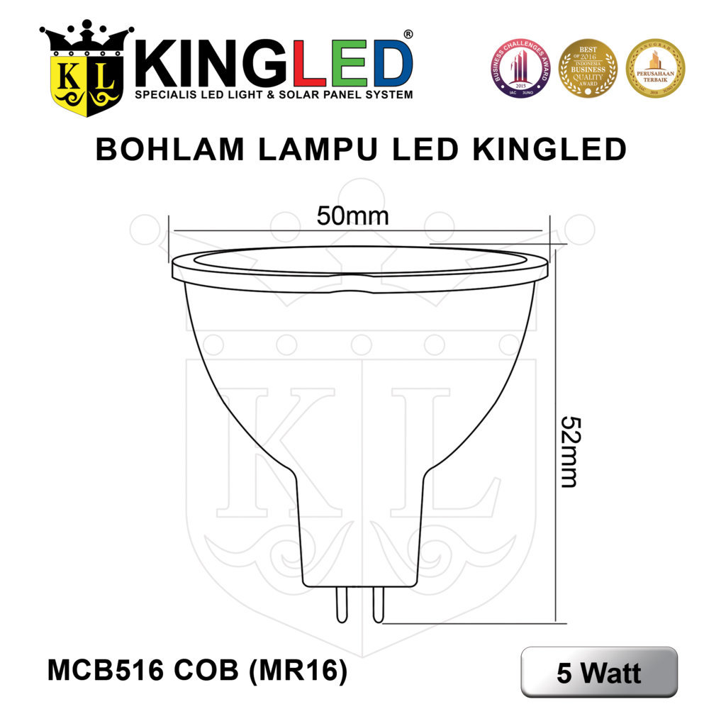 Lampu Bola Sorot Halogen LED 5 Watt COB / LED Bulb Halogen 5 Watt COB