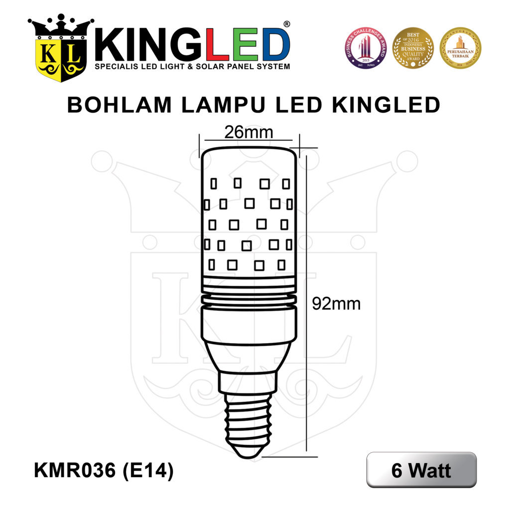 Lampu Hias LED 6 Watt (Model Candle) / Candle Light LED 6 Watt