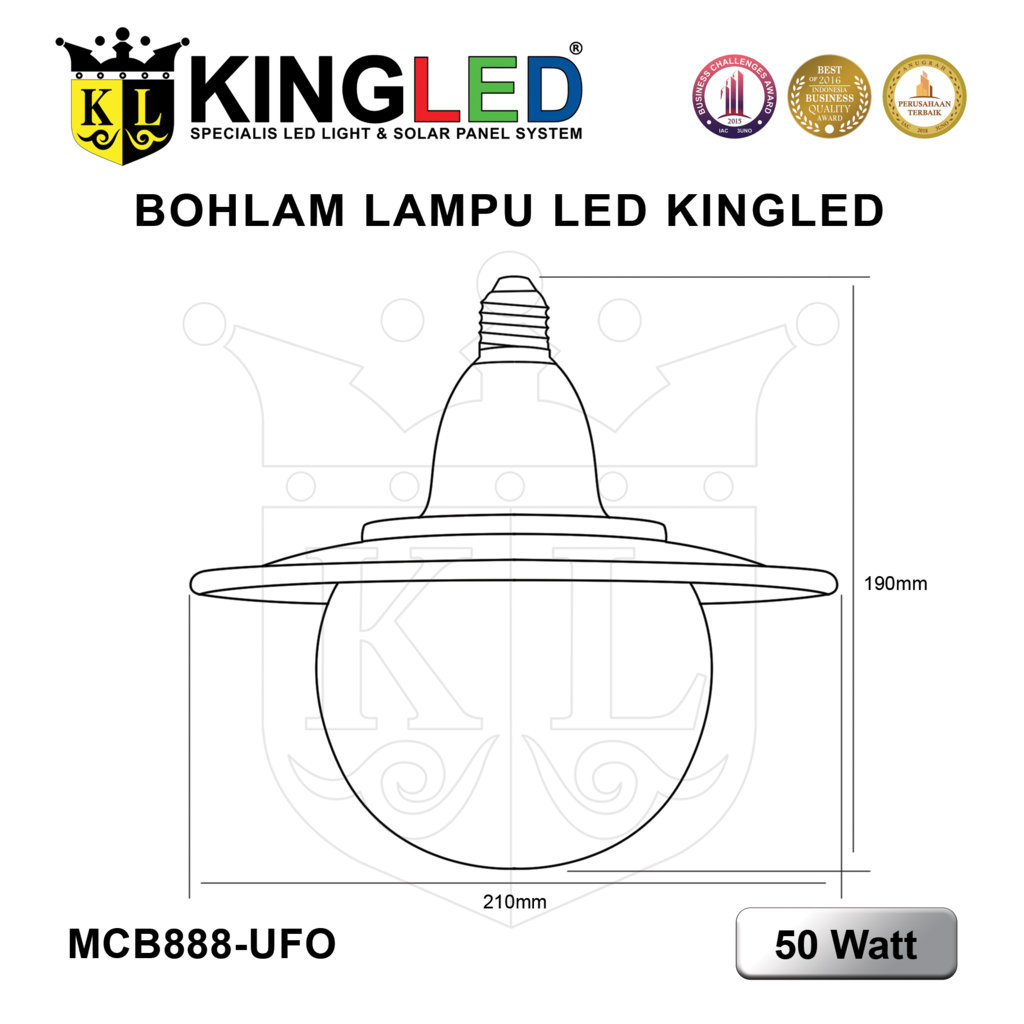 Lampu Bohlam LED Model UFO 50 Watt