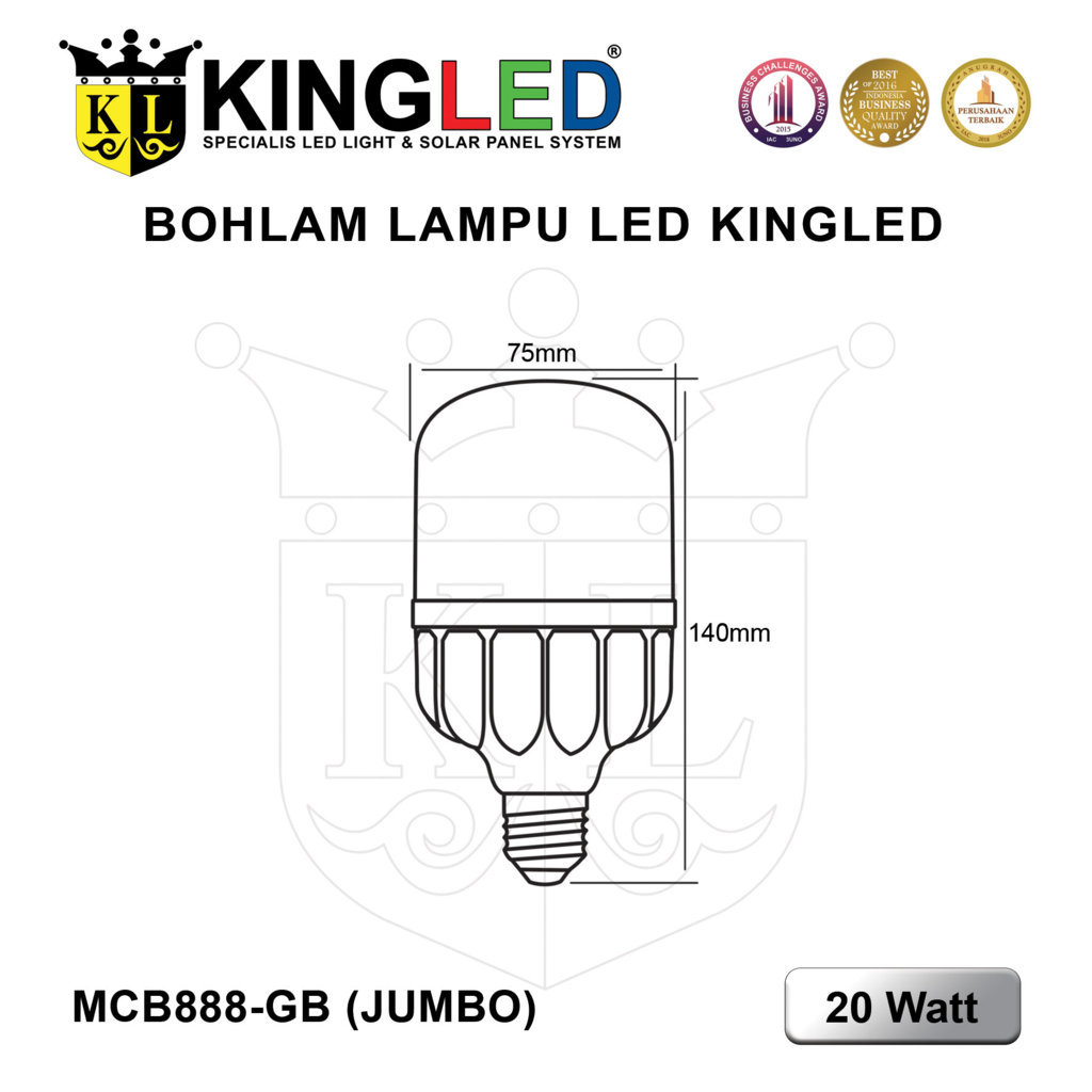 Lampu Bola LED Capsule JUMBO 20 Watt