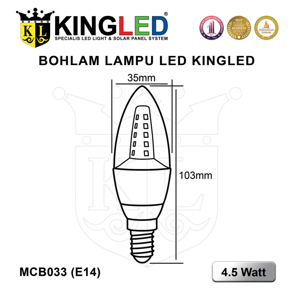 Lampu Hias LED 4,5 Watt / Candle Light LED 4,5 Watt