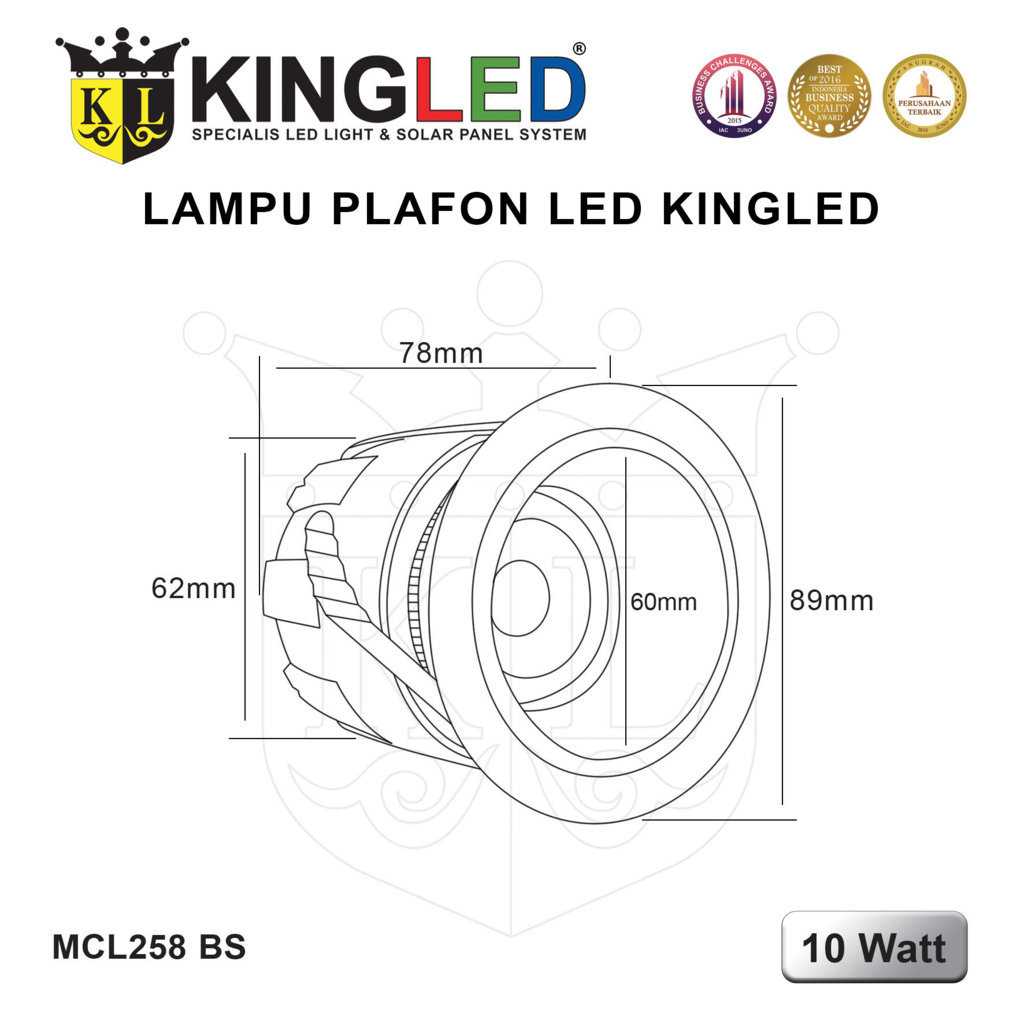 Lampu Plafon LED 10 Watt / LED DownLight 10 Watt