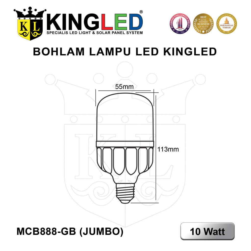 Lampu Bola LED Capsule JUMBO 10 Watt