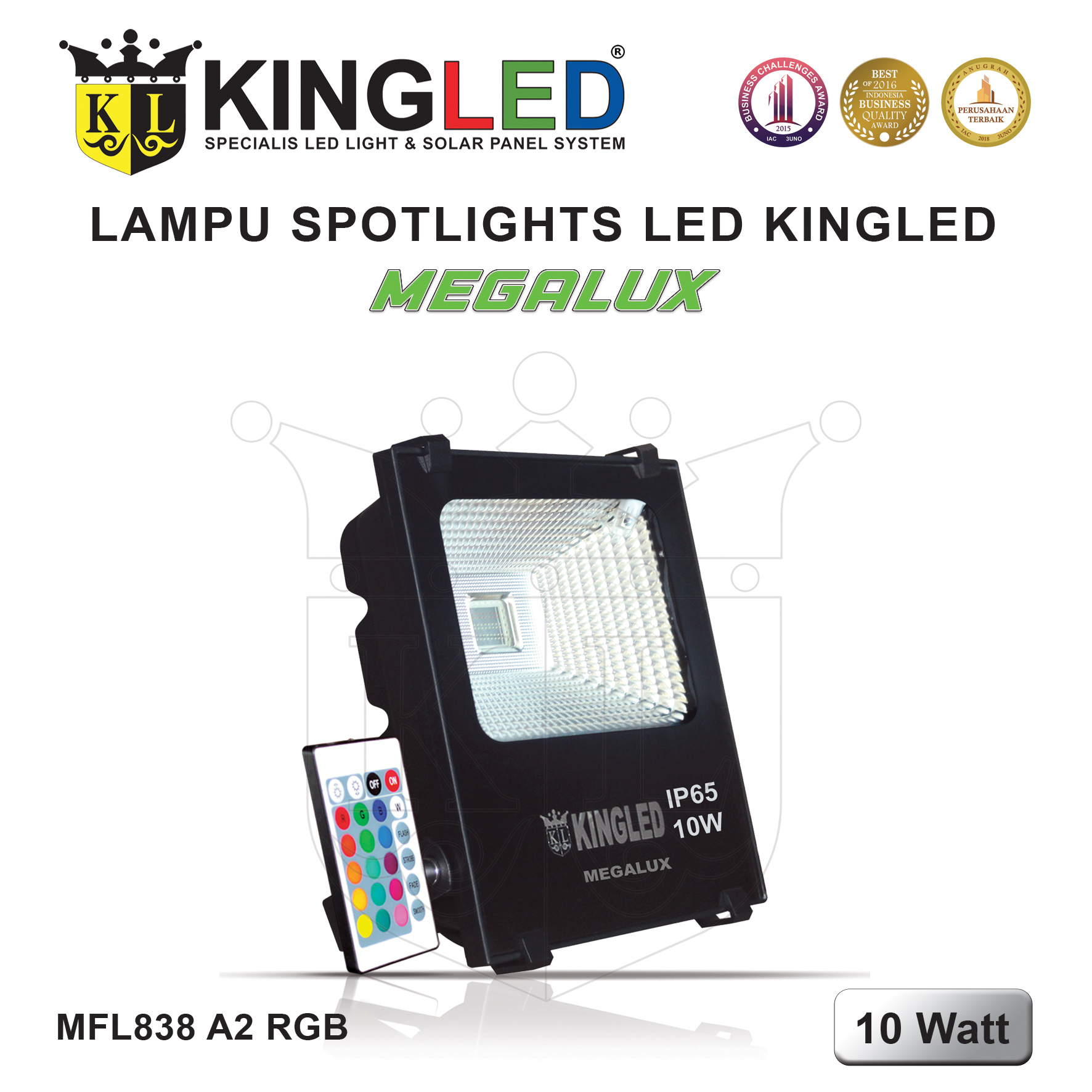 Megalux Lampu Sorot LED 10 Watt / Megalux LED Floodlight 10 Watt