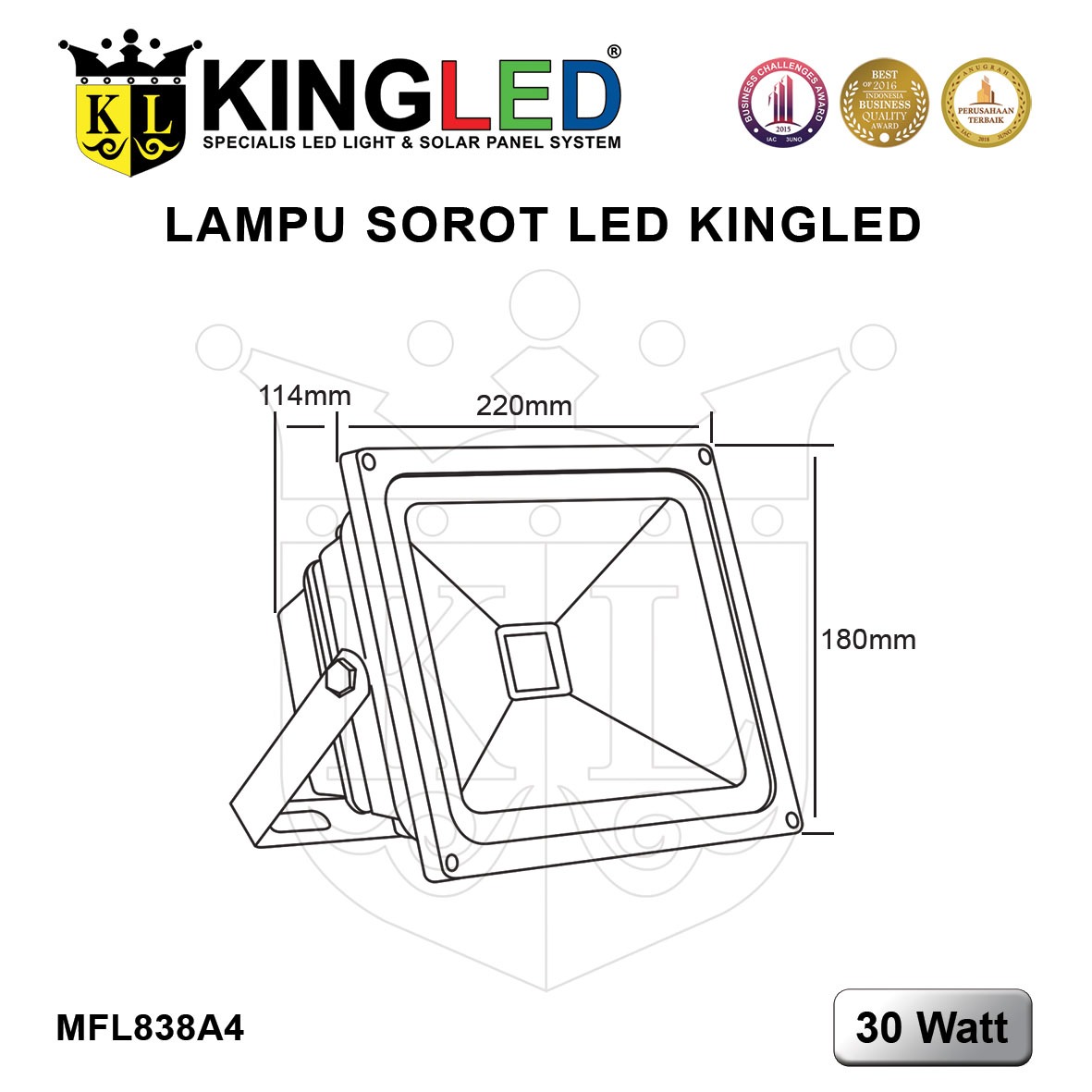 Lampu Sorot COB LED 30 Watt / LED FloodLight COB 30 Watt