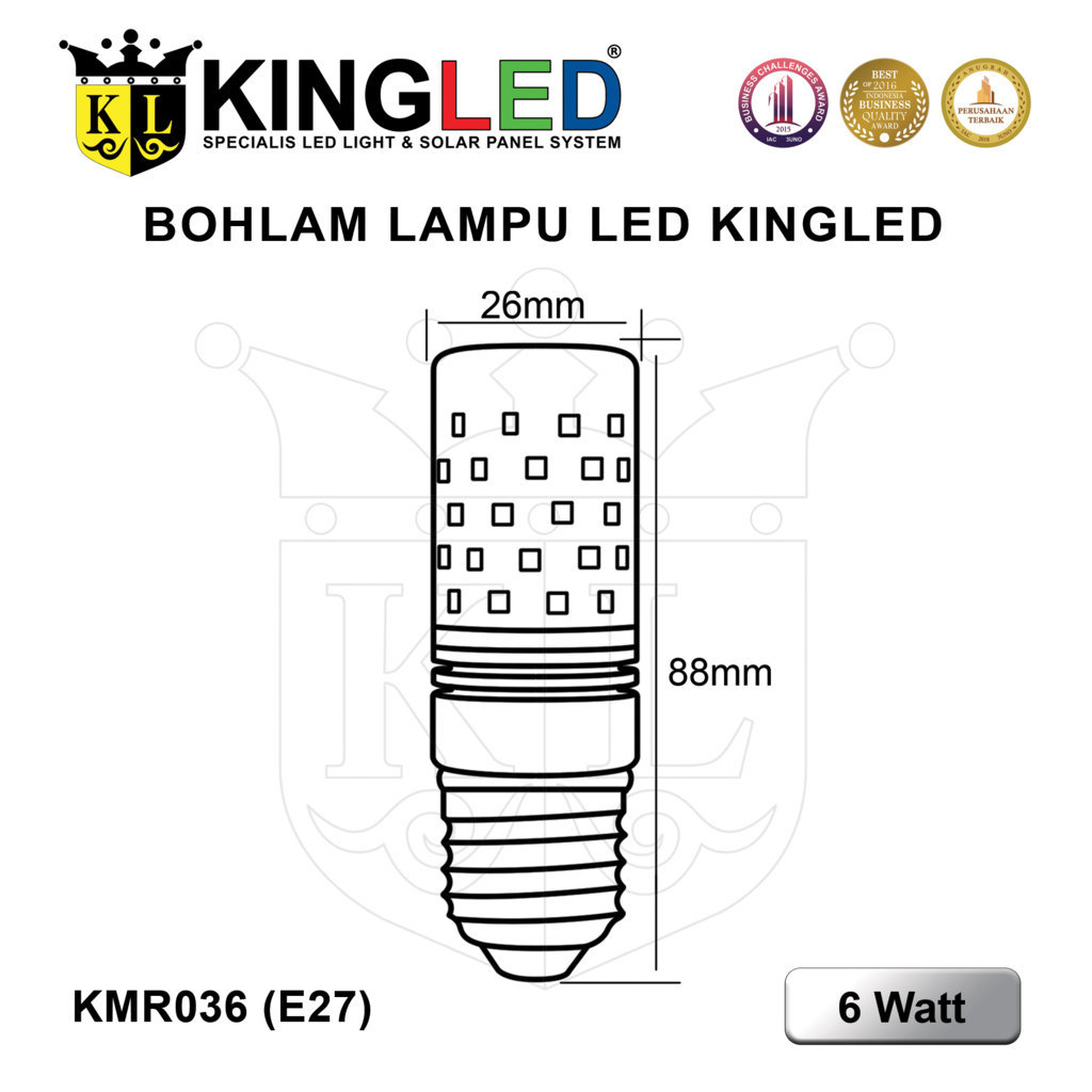 Lampu Hias LED 6 Watt (Model Candle) / Candle Light LED 6 Watt