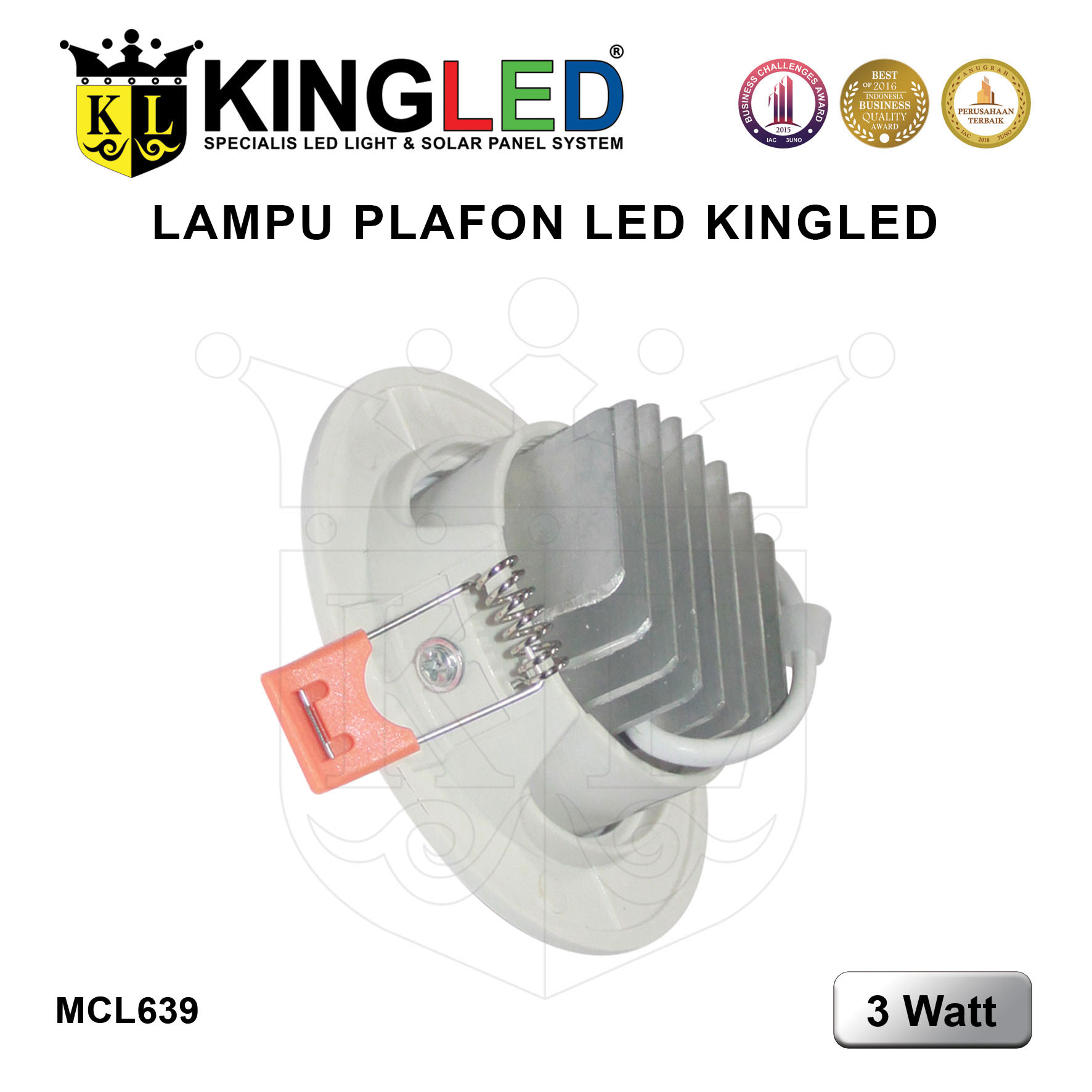 Lampu Plafon LED 3 Watt / LED DownLight 3 Watt